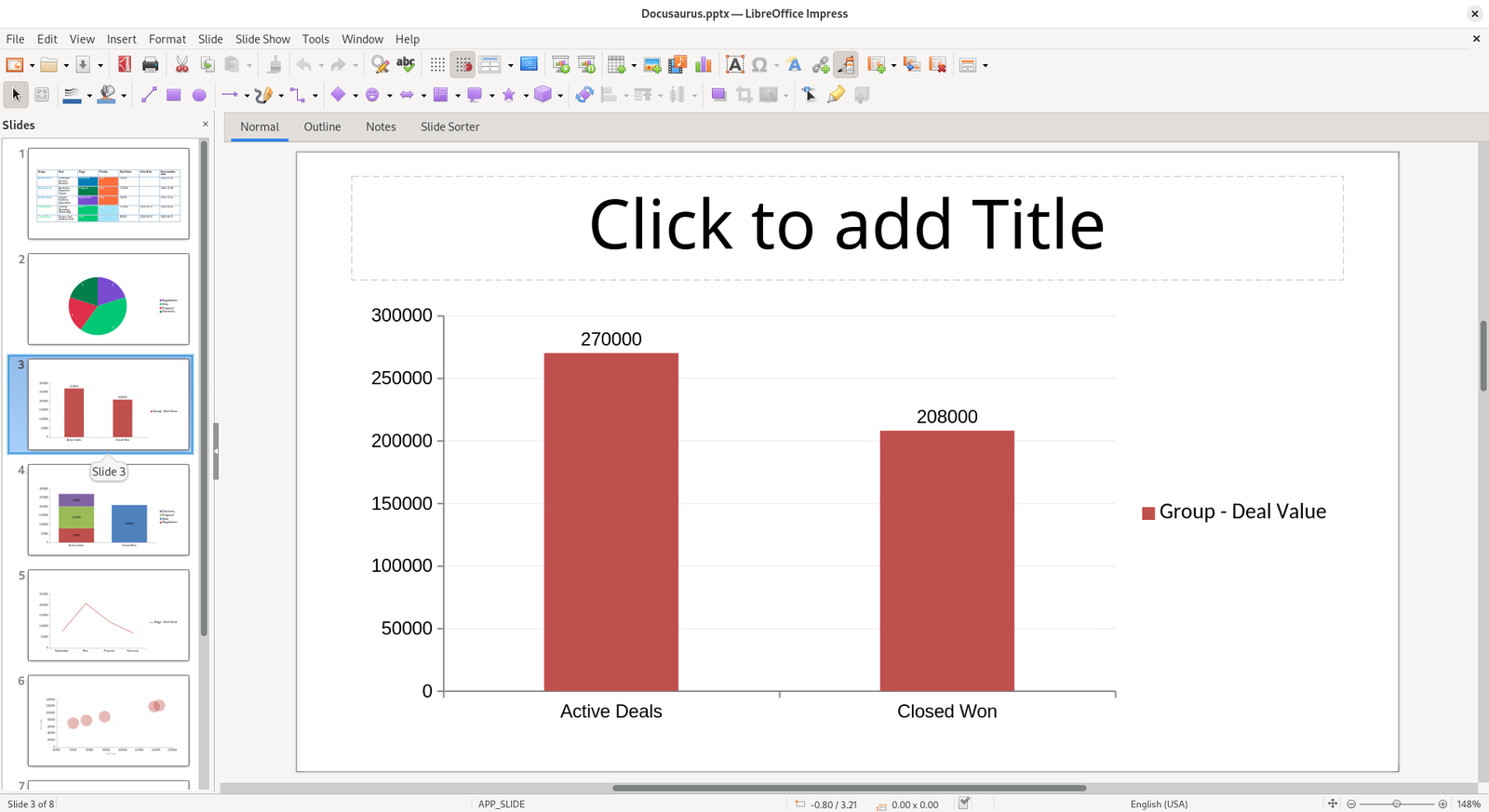 Bar Slide Example