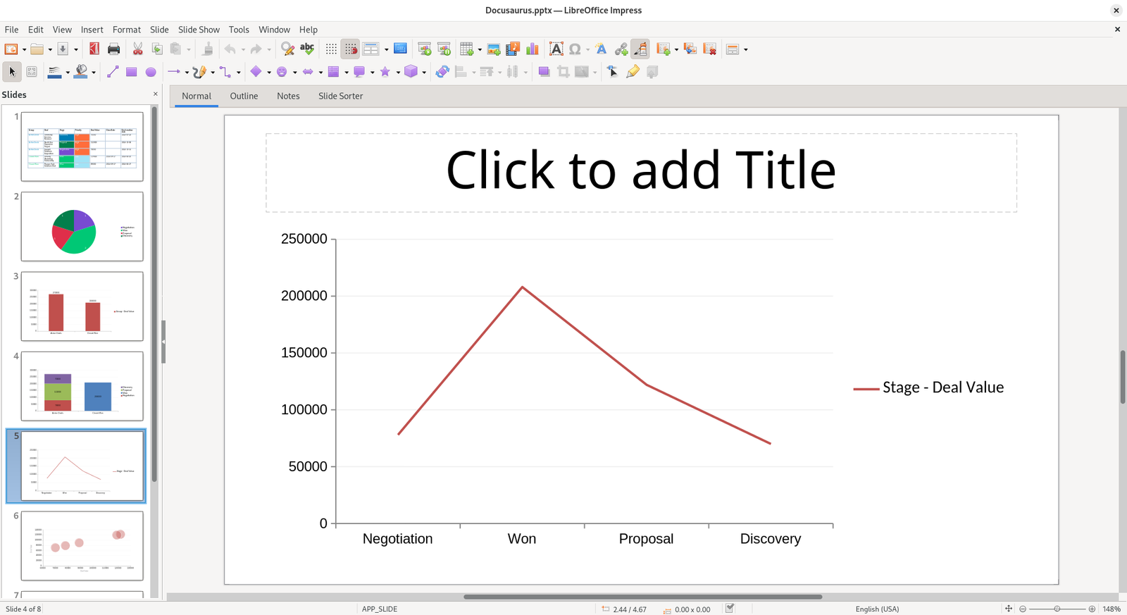 Line Slide Example