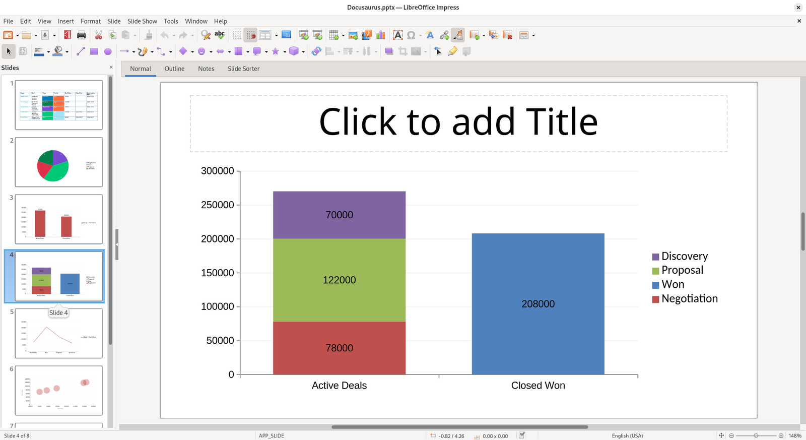 Stacked Bar Slide Example